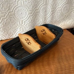 Longaberger blue cracker basket.